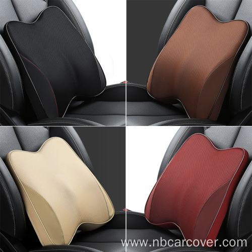 Comfortable car neck rest pillow breathable lumbar pillow